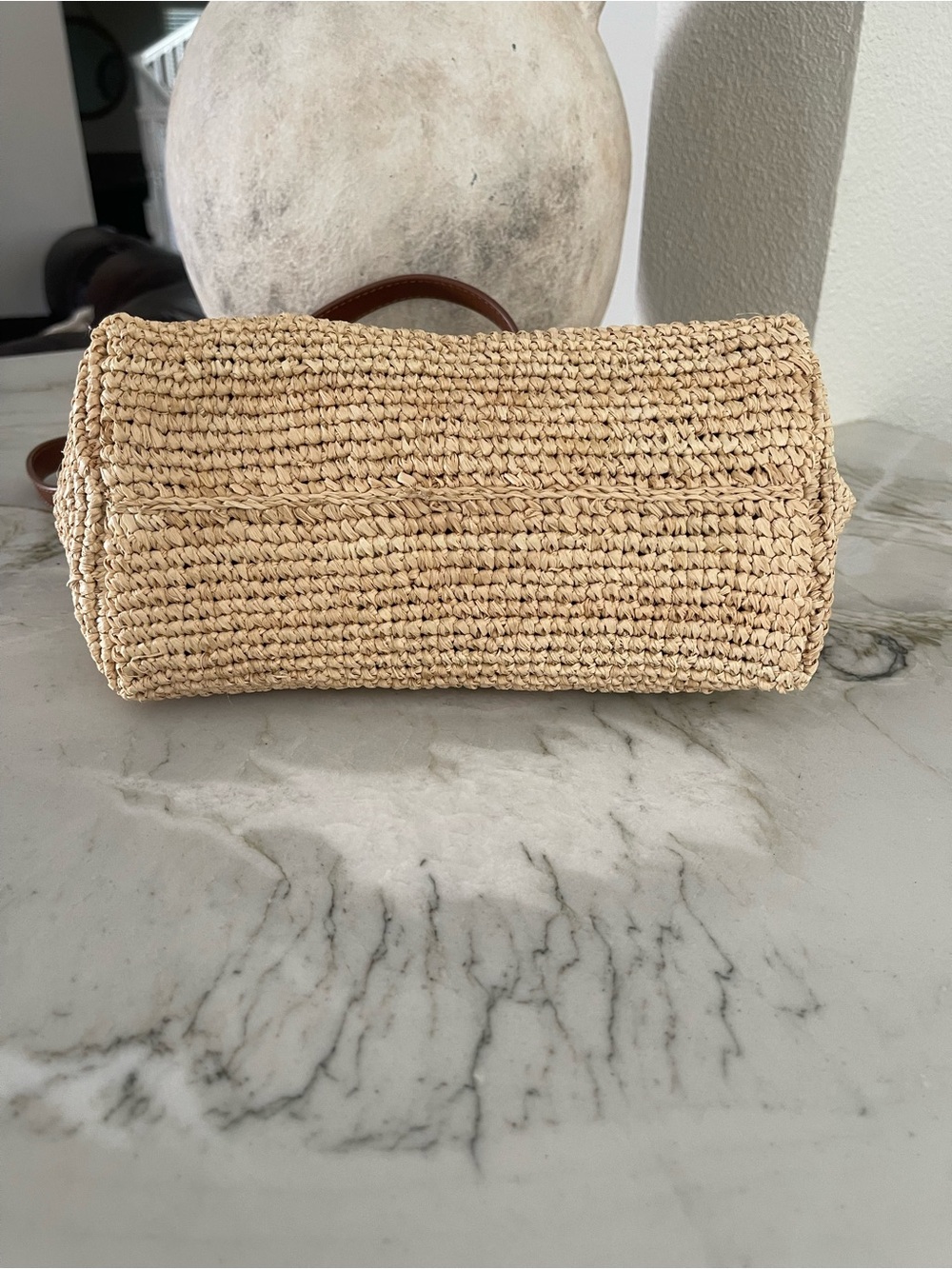 J. Crew Berkeley Small Handknotted Shoulder Bag in Raffia - Picture 7 of 16